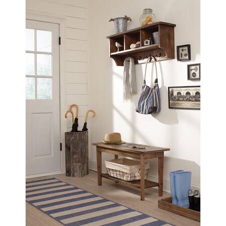 Alaterre Furniture Revive Storage Coat Hook with Bench Set ARVA030420